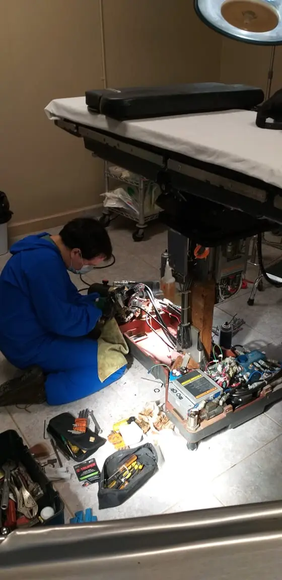 Trabajo realizado por STIC — Equipos Médicos (Mesas quirúrgicas)