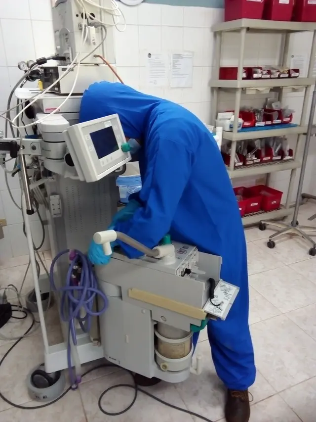 Trabajo realizado por STIC — Equipos Médicos (Máquinas de anestesia)